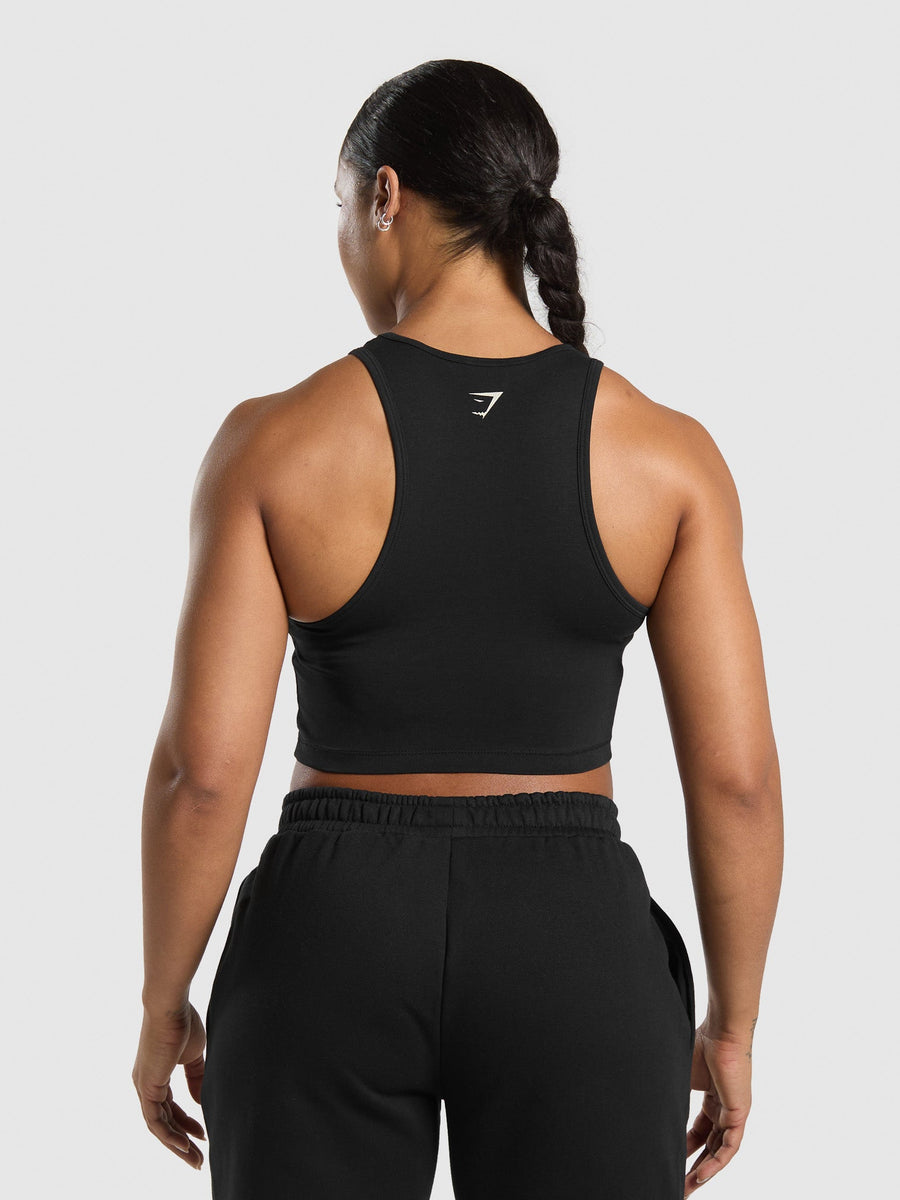 Gymshark Lifting Essentials Graphic Tank — Black — 2