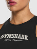 Gymshark Lifting Essentials Graphic Tank — Black — 7