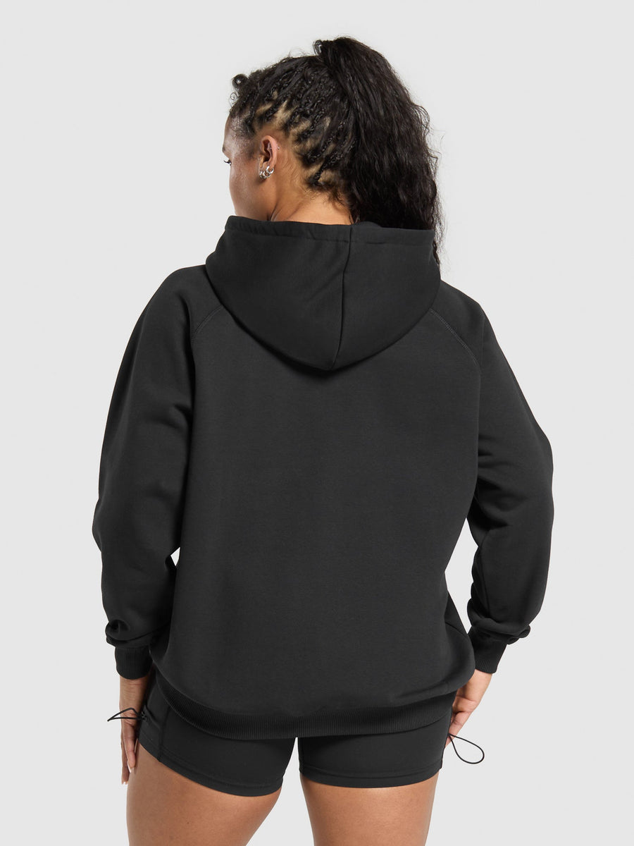 Gymshark London City Oversized Graphic Hoodie — Black — 2