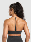 Gymshark Adapt Fleck T-Back Bra — Black — 2