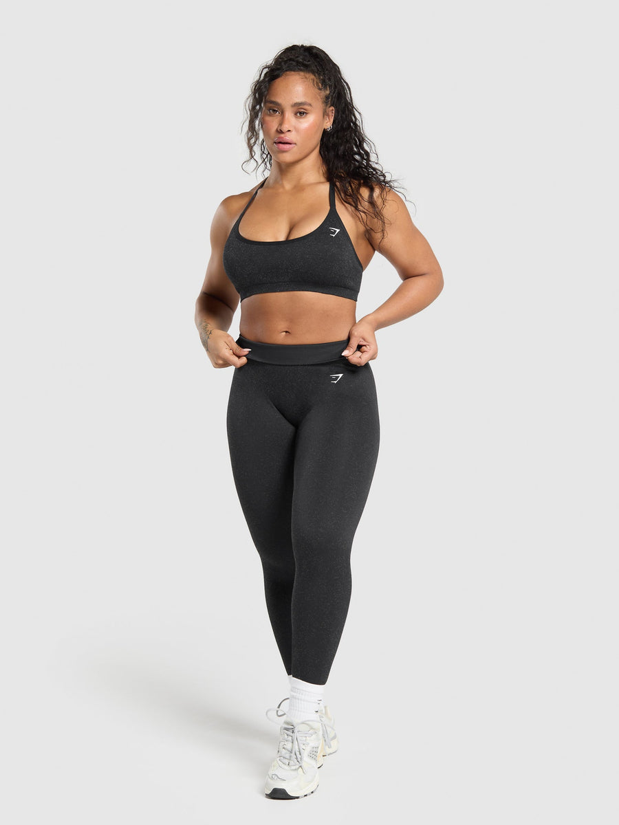 Gymshark Adapt Fleck T-Back Bra — Black — 5