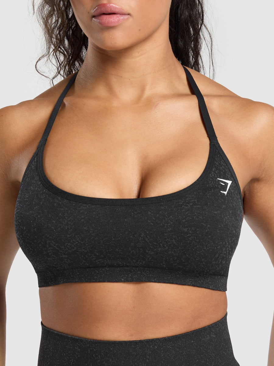 Gymshark Adapt Fleck T-Back Bra — Black — 7