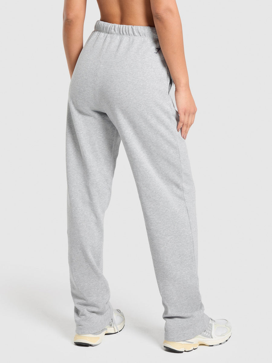 Gymshark EST 2012 Graphic Straight Leg Joggers — Light Grey Core Marl — 3