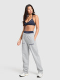 Gymshark EST 2012 Graphic Straight Leg Joggers — Light Grey Core Marl — 4