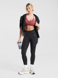 Gymshark Pocket Leggings — Black — 4