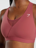 Gymshark Crossover Sports Bra — Soft Berry — 5