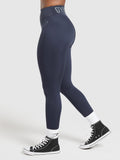 Gymshark Wordmark Graphic Leggings — Heavy Blue — 3