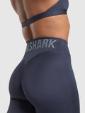Gymshark Wordmark Graphic Leggings — Heavy Blue — 5