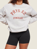 Gymshark Phys Ed Crew Neck Sweatshirt — Light Grey Core Marl — 7