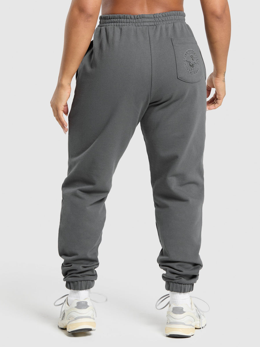 Gymshark Back Gains Graphic Joggers — Graphite Grey — 1