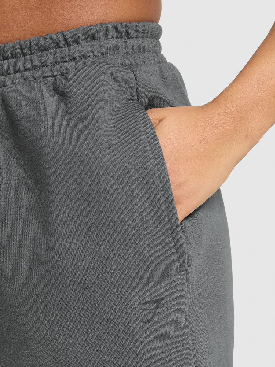 Gymshark Back Gains Graphic Joggers — Graphite Grey — 6