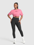 Gymshark Block Oversized T-Shirt — Sunset Pink — 4
