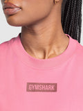 Gymshark Block Oversized T-Shirt — Sunset Pink — 5