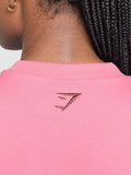 Gymshark Block Oversized T-Shirt — Sunset Pink — 6