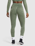 Gymshark Adapt Safari Seamless Leggings — Force Green/Faded Green — 2