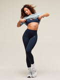 Gymshark Lift Seamless High-Rise Leggings — Midnight Blue/Black Marl — 4