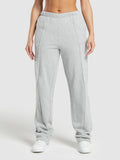 Gymshark Lifting Straight Leg Joggers — Light Grey Core Marl — 1
