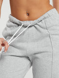 Gymshark Lifting Straight Leg Joggers — Light Grey Core Marl — 6
