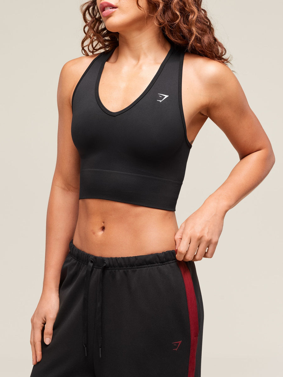 Gymshark Everyday Seamless Crop Tank — Black — 5