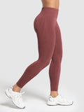 Gymshark Everyday Seamless Leggings — Burgundy Brown — 3