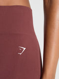 Gymshark Everyday Seamless Leggings — Burgundy Brown — 6