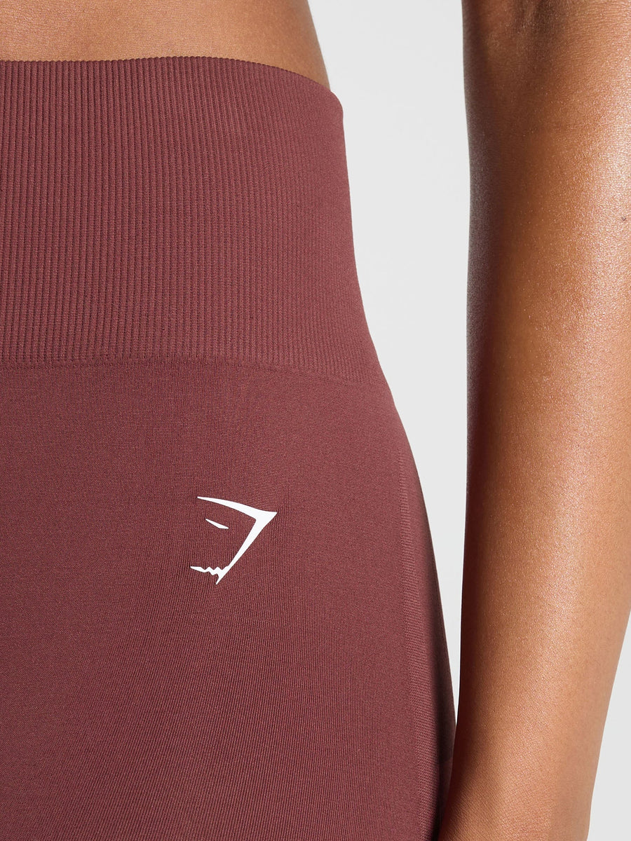 Gymshark Everyday Seamless Leggings — Burgundy Brown — 6