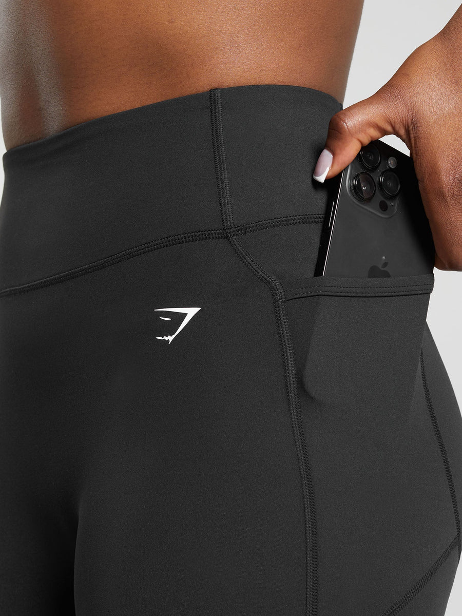 Gymshark Lifting Pocket Leggings — Black — 6