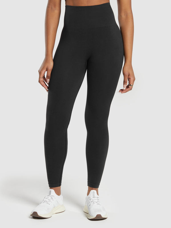 Gymshark CottonMove™ Leggings — Black