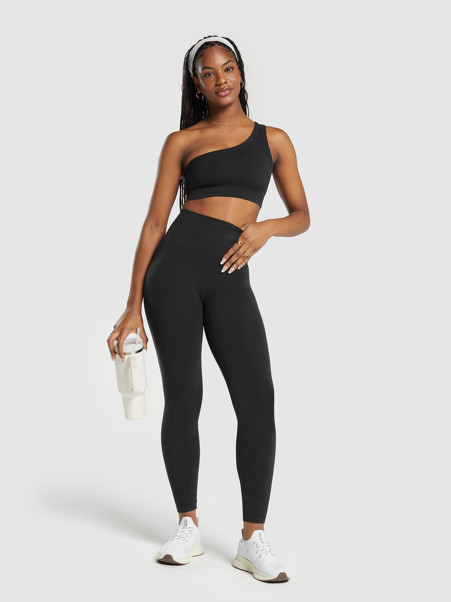 Gymshark CottonMove™ Leggings — Black — 4