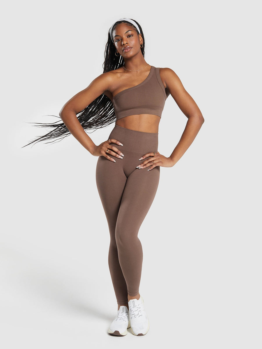Gymshark CottonMove™ Leggings — Soft Brown — 4