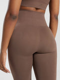 Gymshark CottonMove™ Leggings — Soft Brown — 6