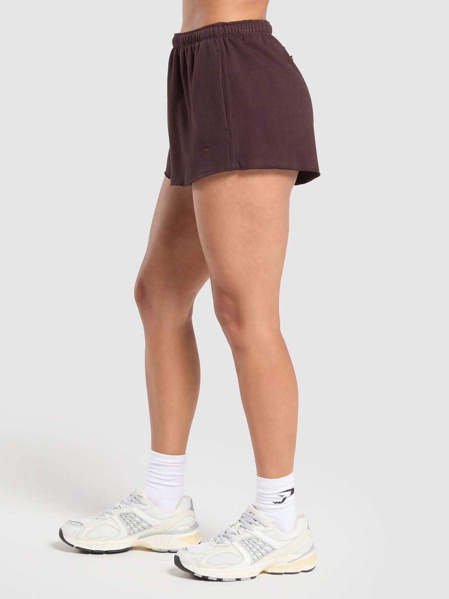 Gymshark Fleece Shorts — Heritage Brown — 3
