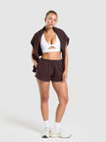 Gymshark Fleece Shorts — Heritage Brown — 4
