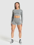Gymshark FLEX SHORTS — Charcoal Grey Marl — 4