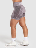 Gymshark FLEX SHORTS — Plum Brown/White Marl — 3