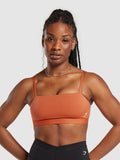 Gymshark Cut Out Bandeau — Muted Orange — 1