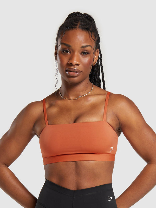 Gymshark Cut Out Bandeau — Muted Orange