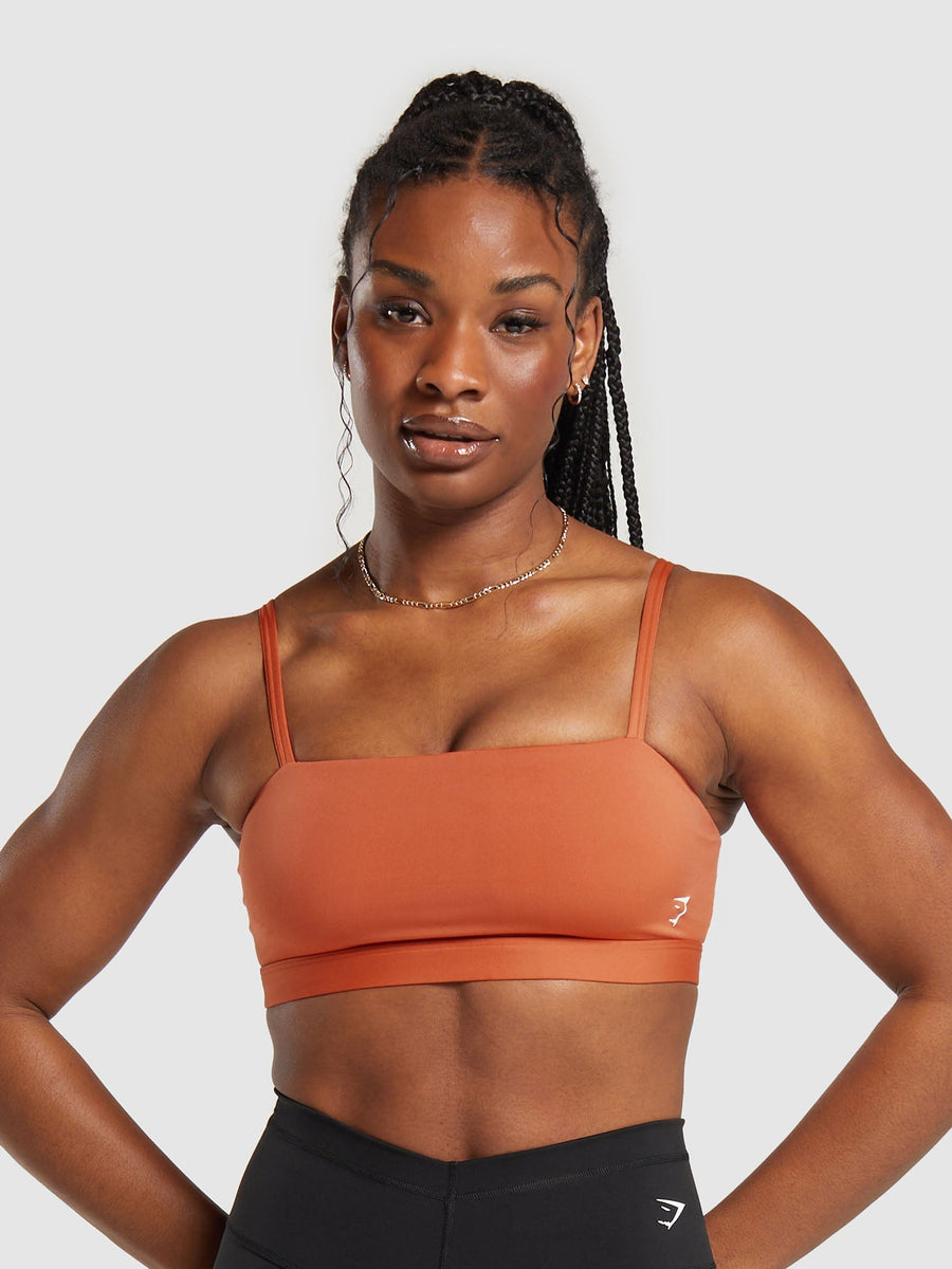 Gymshark Cut Out Bandeau — Muted Orange — 1