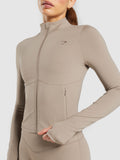 Gymshark Elevate Tracktop — Lifestyle Brown — 4