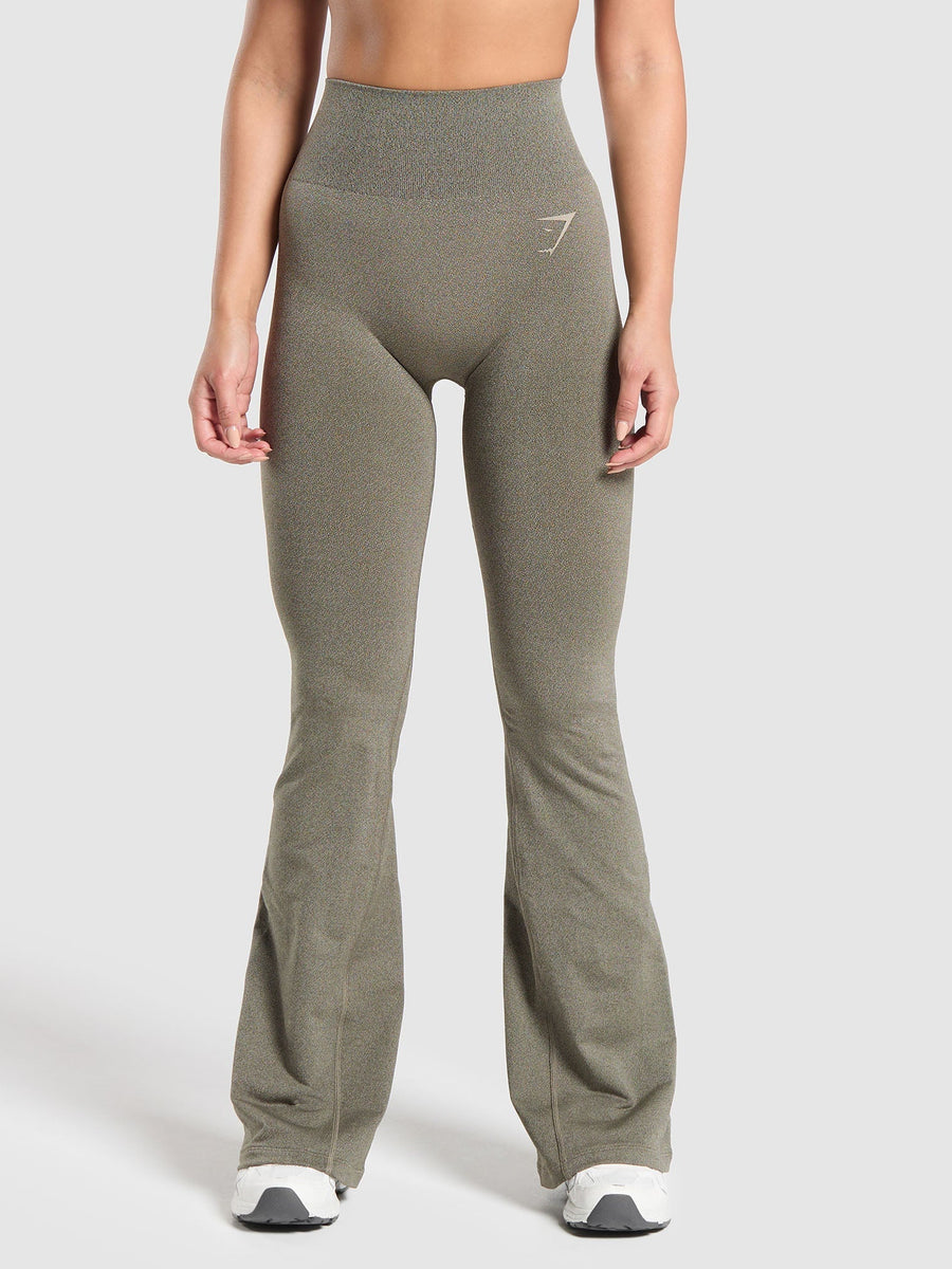 Gymshark Blur Seamless Flare — Base Green/Chalk Green — 1