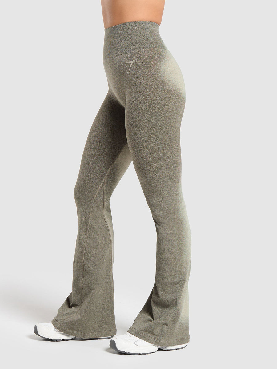 Gymshark Blur Seamless Flare — Base Green/Chalk Green — 3