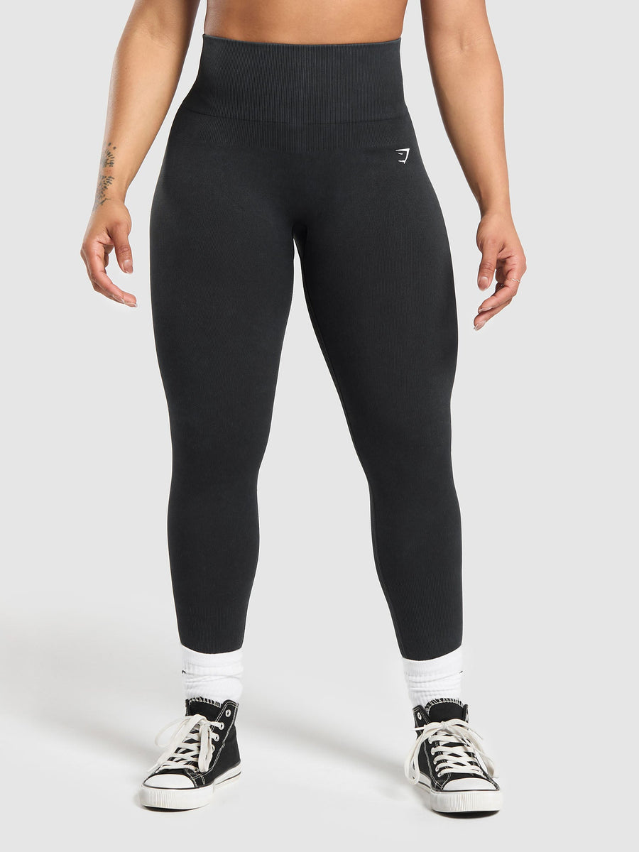Gymshark Gains Seamless Legging — Black — 1
