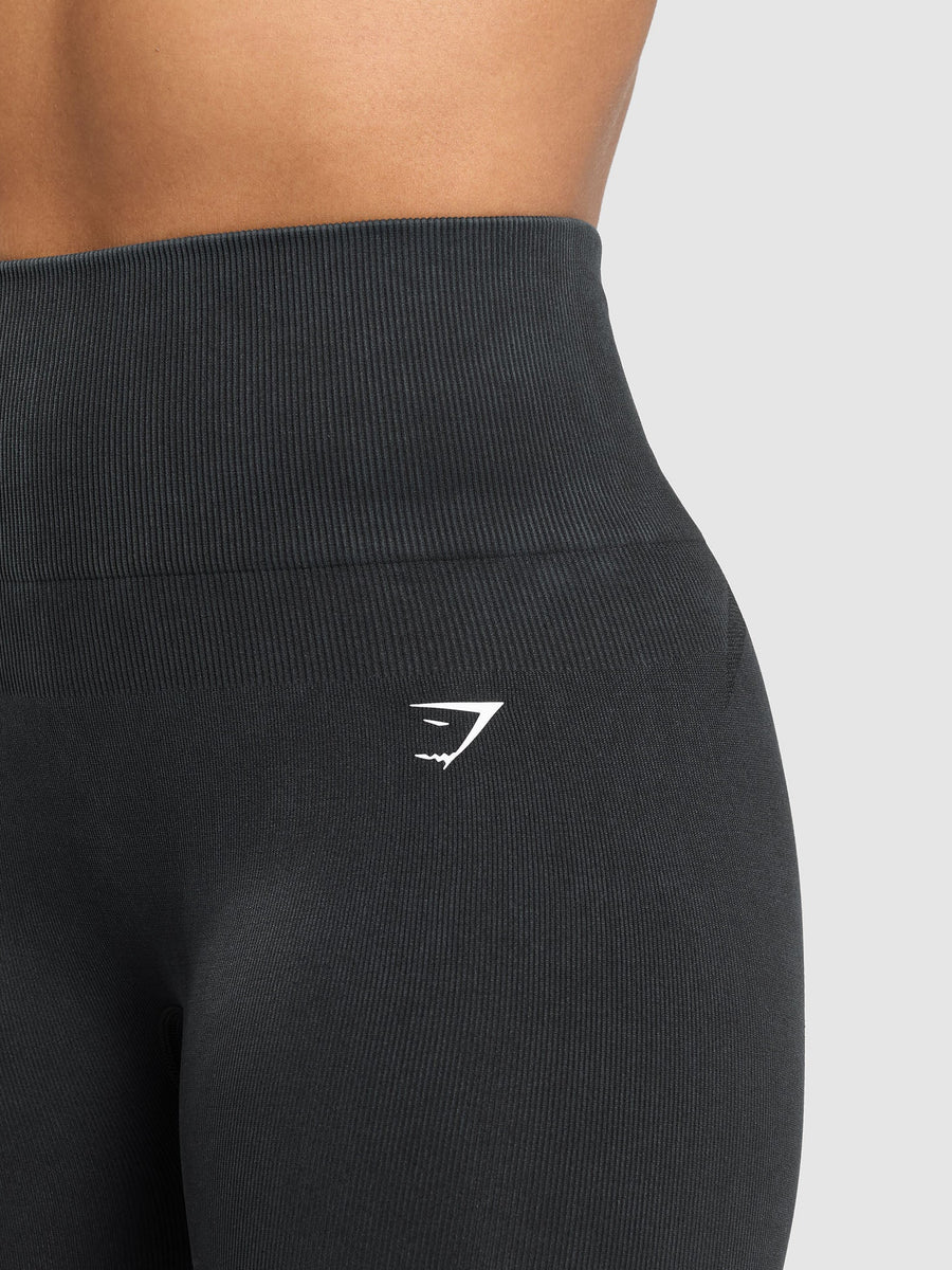 Gymshark Gains Seamless Legging — Black — 6