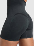 Gymshark Gains Seamless All-In-One — Black/Wash — 5