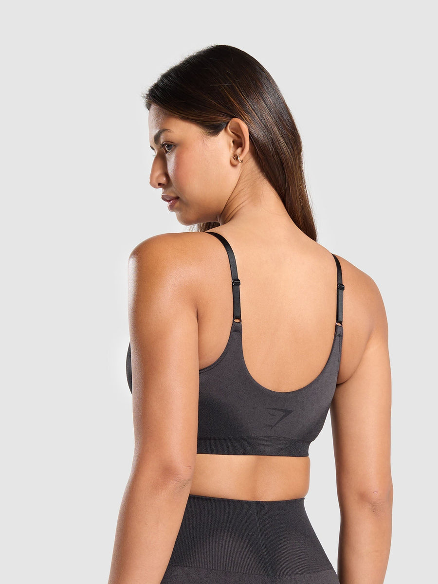 Gymshark Blur Seamless Bralette — Black/Asphalt Grey — 3