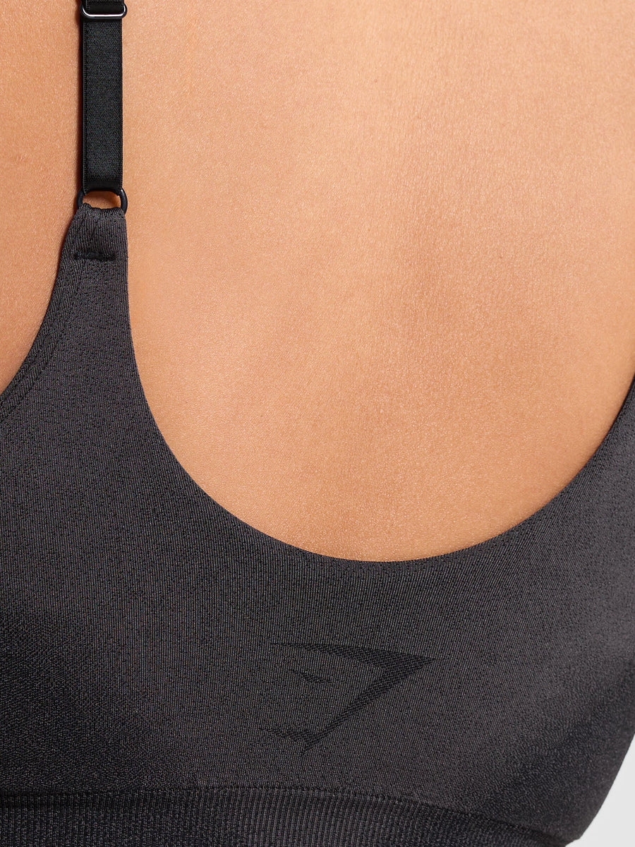 Gymshark Blur Seamless Bralette — Black/Asphalt Grey — 5