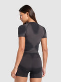 Gymshark Blur Seamless T-Shirt — Black/Asphalt Grey — 2