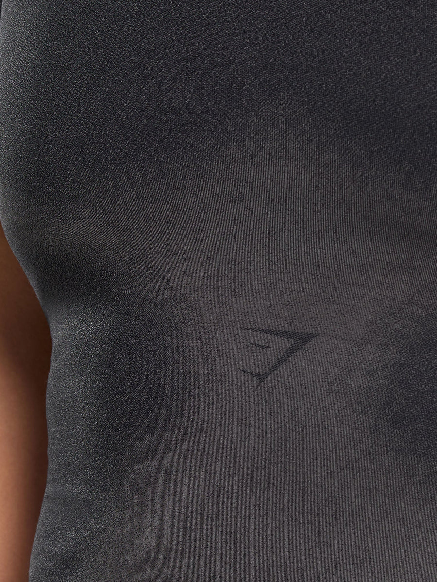 Gymshark Blur Seamless T-Shirt — Black/Asphalt Grey — 5