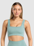 Gymshark Corset Seamless Sports Bra — Celeste Blue — 1
