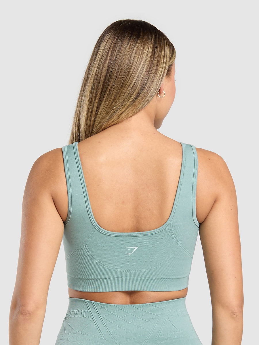 Gymshark Corset Seamless Sports Bra — Celeste Blue — 2